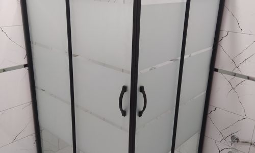 Siyah Profil Cam Duşakabin